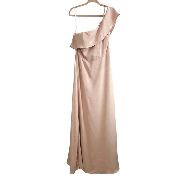 HAYLEY PAIGE OCCASIONS Formal Bridesmaid Dress Gown 5914 Pink Frose - Sz 12 - Picture 2 of 7